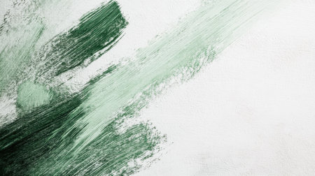 This artwork features a soft white background with delicate muted green pencil strokes accenting the corner, embodying a minimalist and balanced design that evokes calmness.の素材