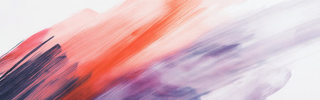 Delicate strokes of lavender and coral create a minimalist composition, where translucent hues blend seamlessly. Pencil strokes add depth, capturing the essence of a serene moment.の素材