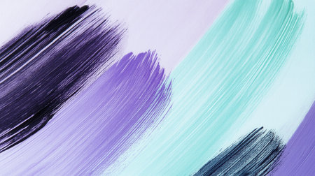 Delicate pencil strokes in lavender and mint create a soothing gradient effect on textured paper, showcasing an abstract blend of colors perfect for artistic inspiration.の素材