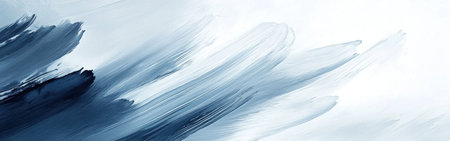 Soft pencil strokes blend seamlessly with overlapping washes, creating a tranquil blue landscape that invites contemplation and reflection. The delicate nuances enhance the overall calmness.の素材