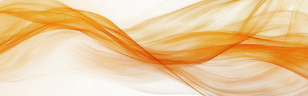 Warm shades of orange blend seamlessly in flowing strokes, creating an elegant, abstract design that evokes movement and tranquility. The composition plays with light and shadow.の素材