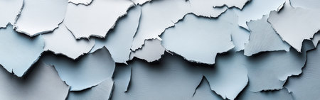 Soft pencil strokes create a gradient effect with torn edges, revealing layers of gray tones that blend harmoniously. This artwork captures texture and sophistication in design.の素材