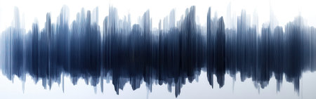 Pencil strokes blend into a gradient of deep blue shades, creating a captivating visual texture. The varying thickness and alignment evoke a sense of movement and depth.の素材