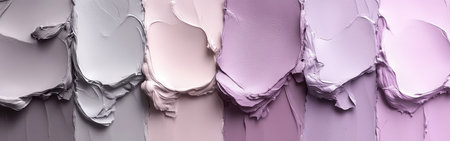 A series of soft pastel colors blend seamlessly from light gray into pale purple, showing a tranquil gradient perfect for artistic inspiration or peaceful decor.の素材