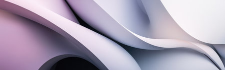 Softly curved shapes in muted gray blend seamlessly to create an abstract composition, showcasing fluid lines and subtle transitions that invite contemplation and interpretation.の素材