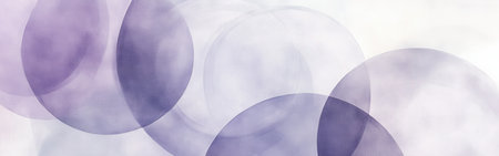 Soft pastel circles in varying sizes overlap to create a harmonious abstract design, perfect for adding a touch of elegance to any contemporary space or art collection.の素材