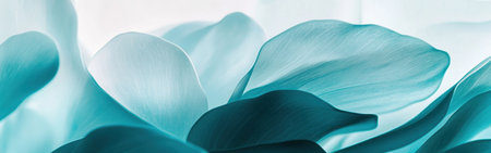 Swirling shapes in pastel teal create a calming visual experience, emphasizing gentle curves and fluid lines ideal for modern decor or branding applications.の素材