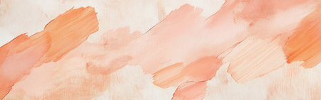 Soft hues of peach and beige on textured paper showcase minimalist strokes and torn edges, evoking a calm, artistic atmosphere suitable for modern decor and creative projects.の素材