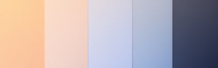 A soft gradient background displays a series of muted pastel shades transitioning seamlessly into darker navy tones.の素材
