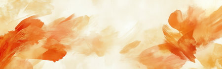 The artwork features an array of abstract pencil strokes in vibrant coral shades intertwined with soft pastels, creating a harmonious and soothing composition suitable for various decor styles.の素材