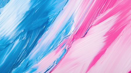 Soft pencil strokes create an abstract composition featuring horizontal lines in calming shades of blue and pink. This visually soothing backdrop evokes creativity and tranquility.の素材