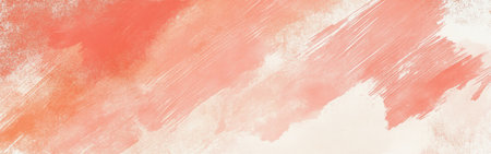 Soft pencil strokes blend seamlessly, creating a muted coral wash that evokes a tranquil atmosphere. The delicate colors form a harmonious backdrop full of subtle movement.の素材