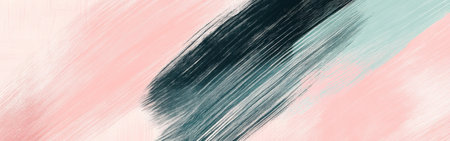 Elegant pencil strokes form a beautiful gradient in muted mint, accented with soft pink and deep dark tones, creating a serene and artistic ambiance.の素材