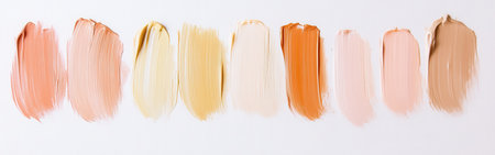 Various hues blend seamlessly on a white background, illustrating a meticulous arrangement of soft pencil strokes. Each color enhances the overall aesthetic appeal, inviting contemplation.の素材