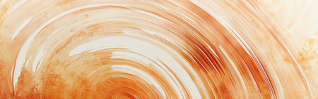 Circular pencil strokes in warm shades blend harmoniously, creating an abstract design. The arrangement reflects a soothing rhythm, enhancing any artistic space with its soft texture.の素材