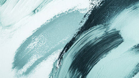 Soft pencil strokes create a harmonious blend of pastel mint colors, with gentle drips adding depth and texture. This artwork evokes peace and creativity.の素材