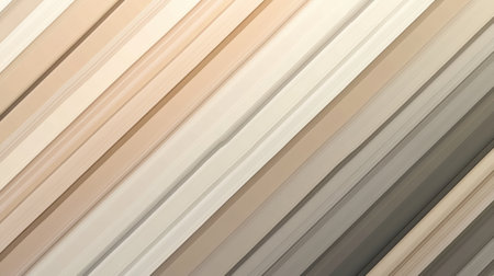 Sleek diagonal stripes create a gradient of soft hues, blending from light beige to deep taupe, resulting in a visually appealing design that captures attention effortlessly.の素材