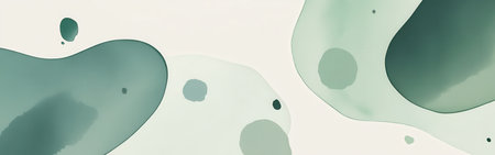 Soft contours blend in soothing shades of green, showing a minimalist style. The pencil strokes create an elegant abstract background that brings tranquility and calmness to any space.の素材