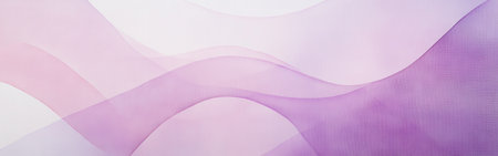 Delicate pencil strokes create flowing waves in soft shades of purple and pink, evoking tranquility and minimalism while inviting contemplation and introspection.の素材