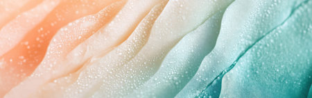 Gradually blended layers of pencil strokes exhibit a soft gradient, transitioning through warm to cool tones, evoking a tranquil and artistic ambiance.の素材