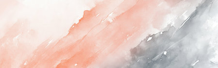 Soft pencil strokes create a gentle gradient of pastel colors, transitioning smoothly from warm peach hues to subtle gray, evoking a calm atmosphere.の素材