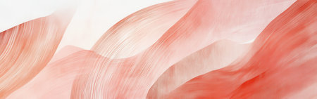 Delicate pencil strokes intertwine to form a swirling design, showing a soothing palette of soft reds and whites, evoking a sense of tranquility and movement.の素材