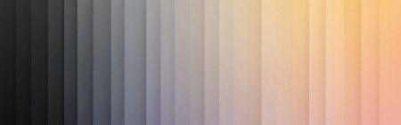 This abstract background features a gradient of colors seamlessly shifting from dark tones through various shades to soft, warm light. The overall effect is calming and visually appealing.の素材