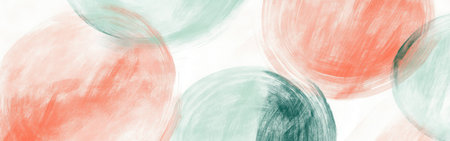 Vibrant circular shapes created with delicate pencil strokes showcase a mix of soft colors. The composition captures a modern artistic style, reflecting creativity and abstraction.の素材