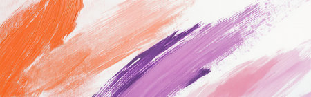 Delicate pencil strokes create a minimalist wash of colors with peach and purple hues blending beautifully on a soft background, showing an abstract artistic expression.の素材