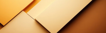 Softly illuminated geometric shapes create a harmonious arrangement against a muted background. The subtle color palette enhances the simplicity and elegance of the design.の素材