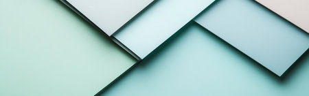 Soft pastel colors create a visually appealing backdrop with overlapping geometric shapes and smooth edges for various artistic endeavors. This design adds elegance and simplicity.の素材