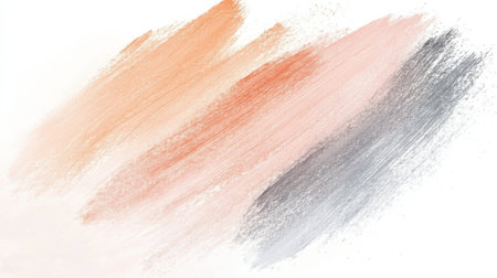 Delicate soft pencil strokes blend together to form a captivating artwork. The translucent colors of peach and gray interact harmoniously, showing artistic skill and texture.の素材