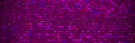 Halftone pattern. Purple composition. Glitch background. Gradient design background. Abstract dotted...