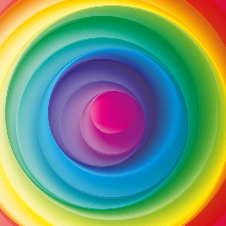 The abstract colored circles background template designのイラスト素材