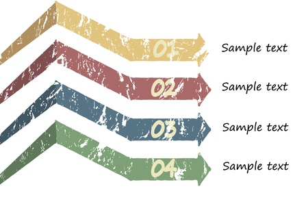 Bookmarks and arrows for textのイラスト素材