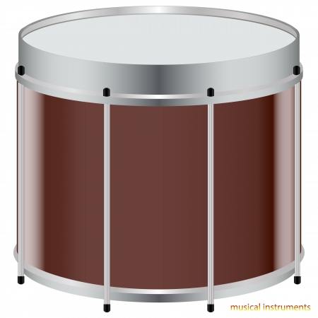 Vector illustration of drum musical instrument seriesのイラスト素材
