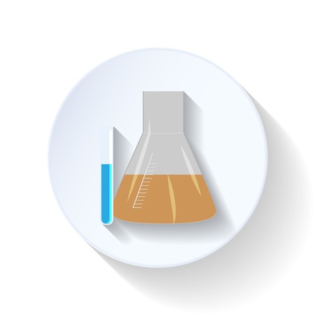 Flasks flat icon vector graphic light designのイラスト素材