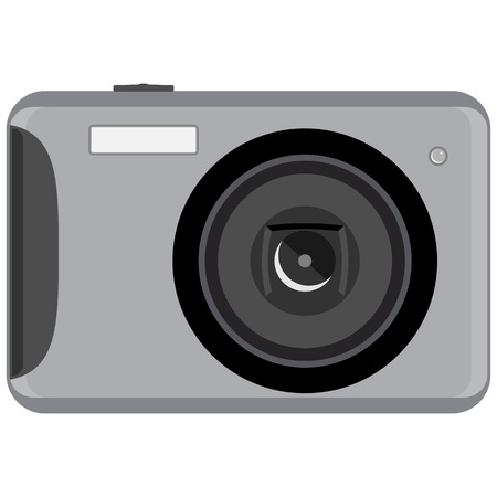 Camera flat design graphic color objectのイラスト素材