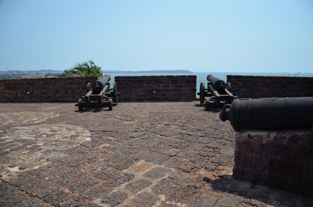 Fort Reis Magos in Goa, inside the fortの写真素材