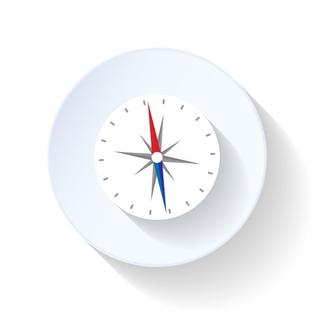 Compass flat icon vector graphic illustration designのイラスト素材