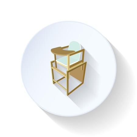 Table for feeding flat iconのイラスト素材