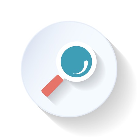 Search flat icon graphic illustration designのイラスト素材