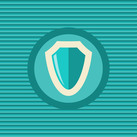 Shield flat icon vector graphic illustration designのイラスト素材