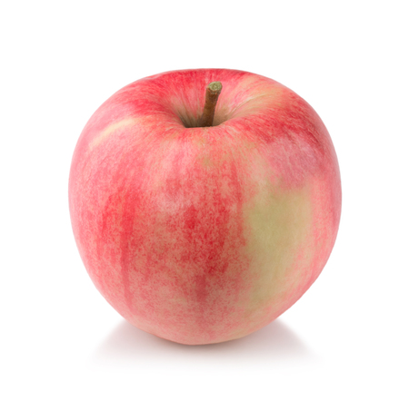 Fresh, ripe apples isolated on a white backgroundの写真素材