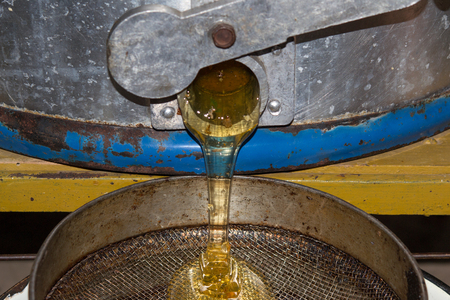 pumping honey without honey extractorsの写真素材