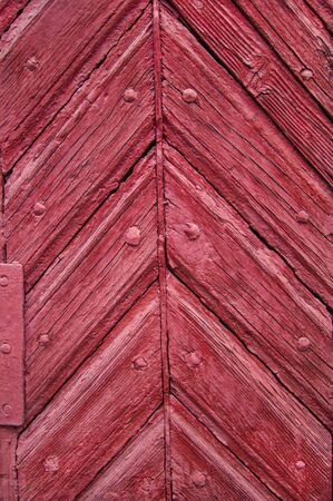 background of old doors made of red wood