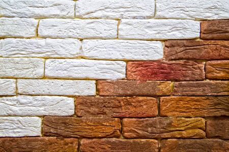 background with red and white bricks lined diagonally