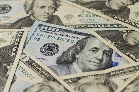 Photo of american dollars, business backgrounds