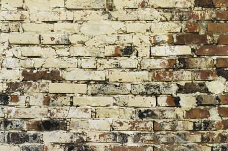 Textured wall with old brick