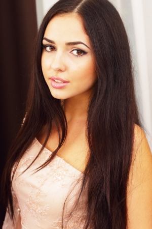 Portrait of a beautiful young womanの写真素材